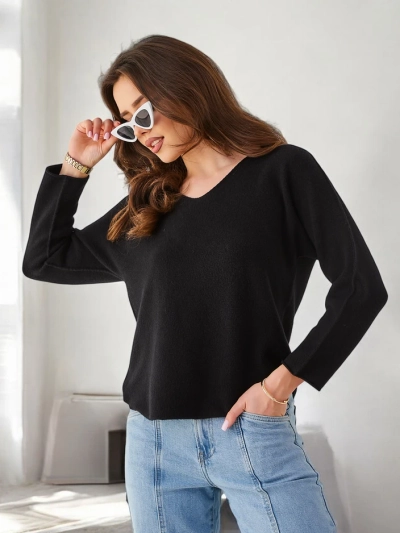 Royalfashion Вискозен тънък дамски пуловер