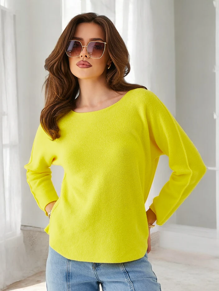 Royalfashion Вискозен тънък дамски пуловер