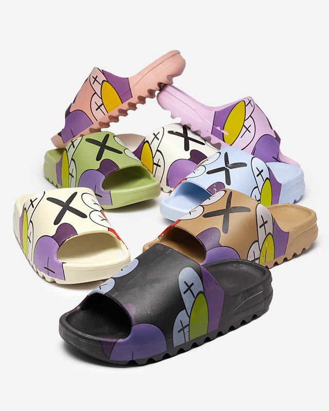 OUTLET Сини дамски джапанки Elmino - Обувки