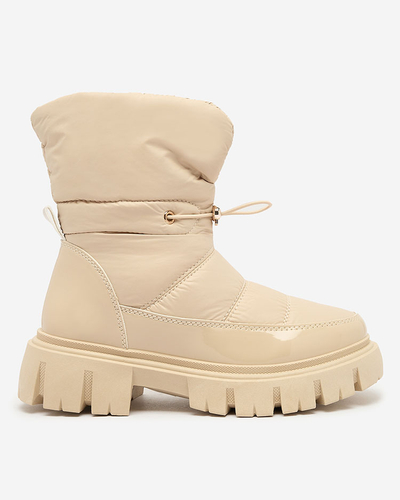 Royalfashion Дамски ботуши за сняг с приплъзване в бежово Sadella