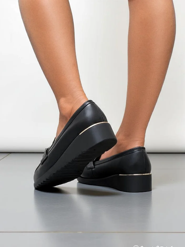 Royalfashion Жени мокасини на ниска платформа Leffo