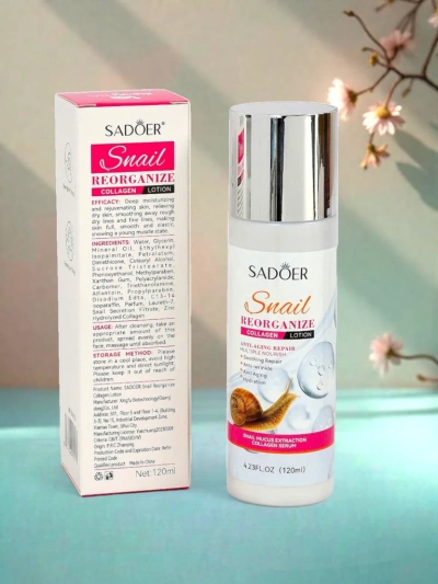 Успокояваща емулсия с колаген и екстракт от охлювен секрет - против бръчки, успокояваща