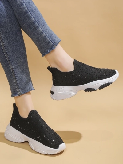 Обувки тип слип-он за жени Royalfashion с камъни Елавис