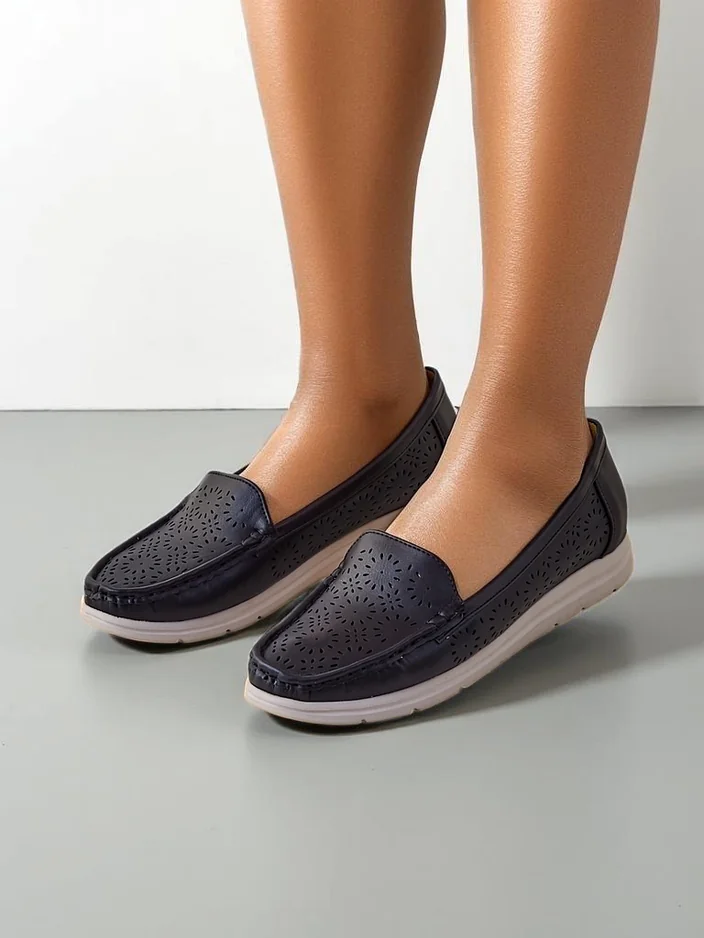 Royalfashion дамски перфориран мокасини Besset