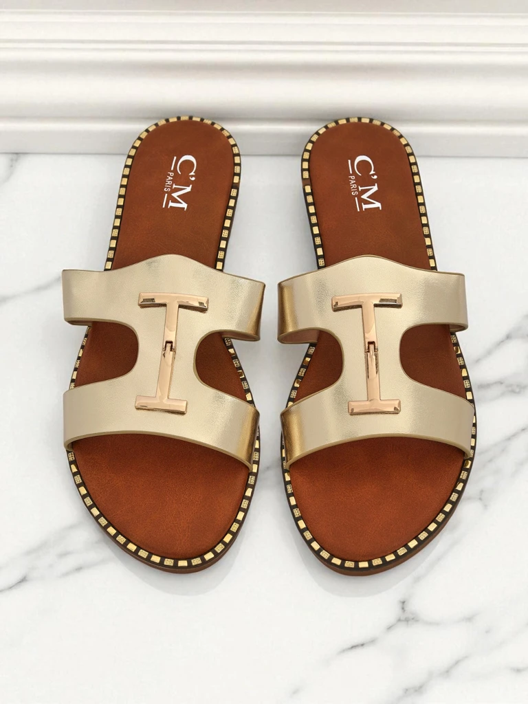 Royalfashion Дамски чехли с равна подметка Maya Louise