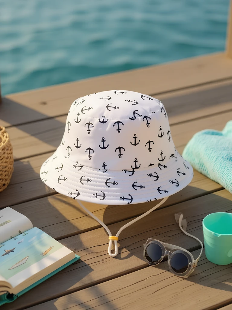 Royalfashion Детска шапка тип „кофа“ Цветна кофа