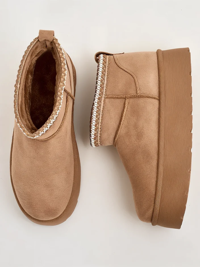 Royalfashion Дамски къси ботуши a'la snow boots Xoalla