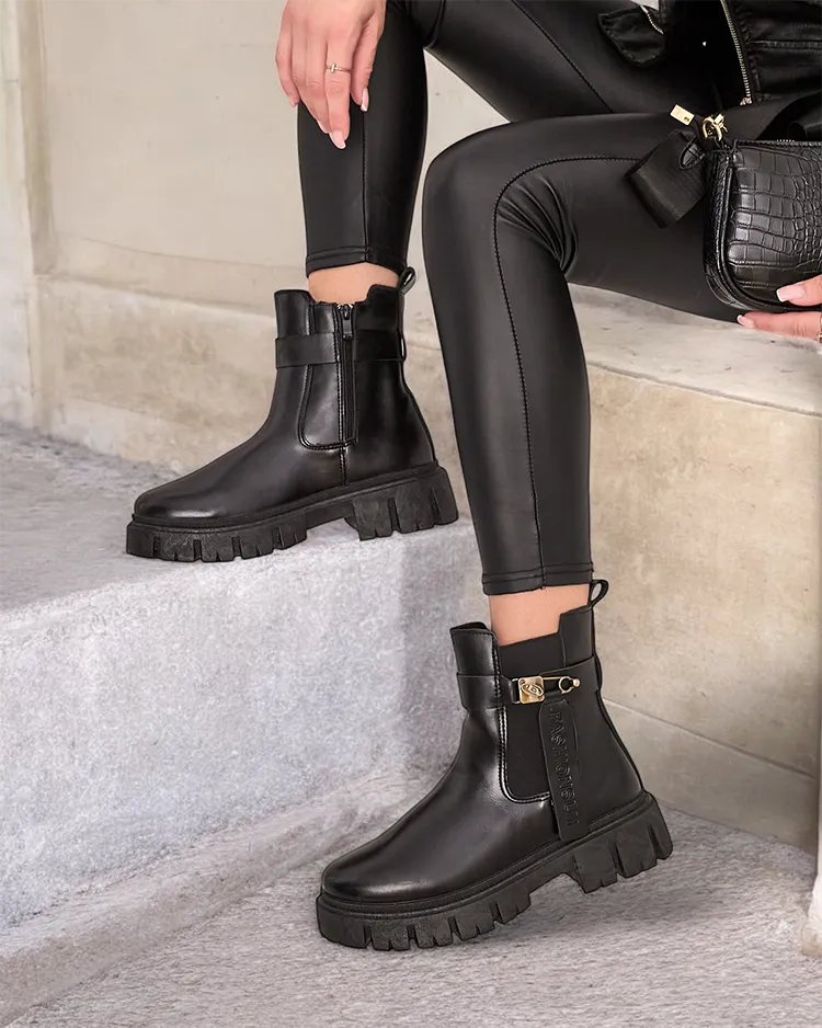 Royalfashion Дамски ботуши от еко кожа Dobinas