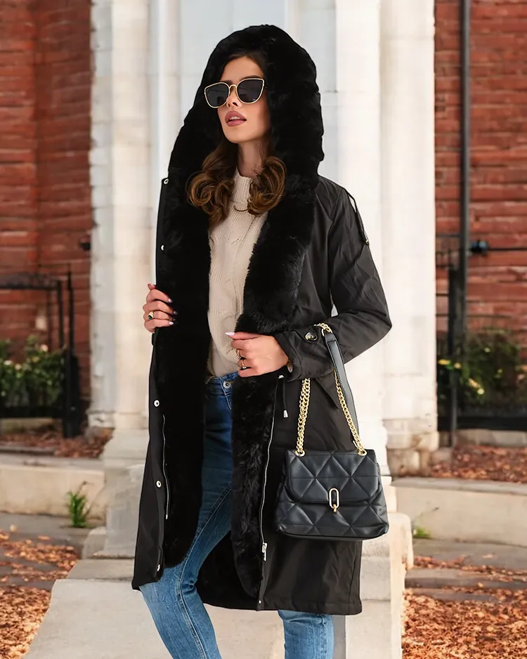 Royalfashion Дълго дамско палто