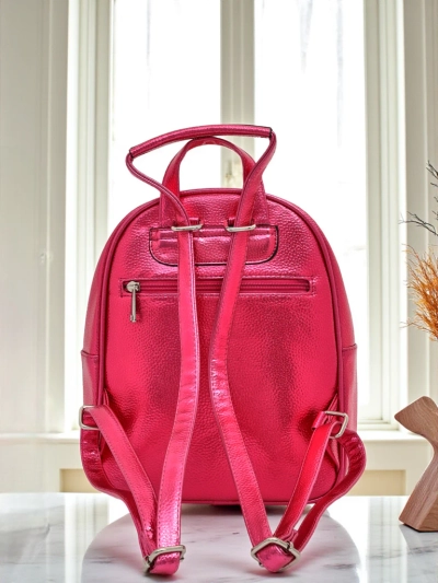 Royalfashion Дамска раница от еко кожа с металически ивици Metallic Stripes