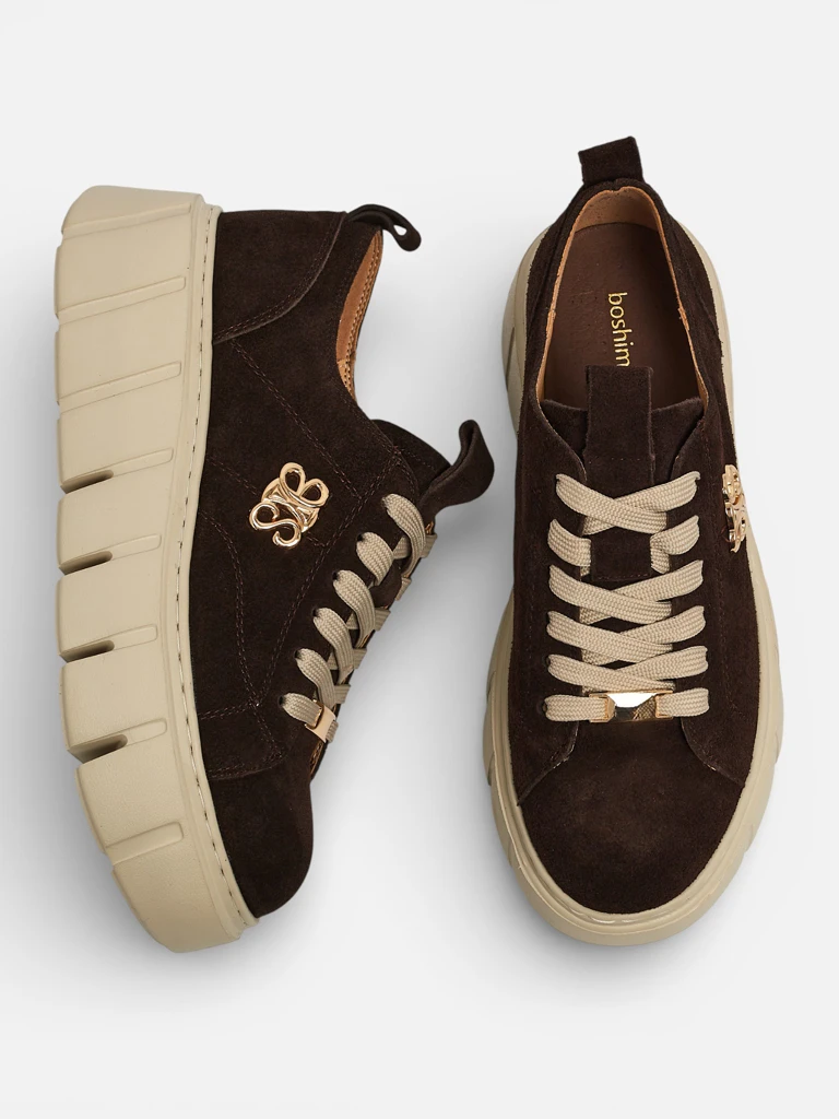 Спортни дамски маратонки от естествена кожа Renos