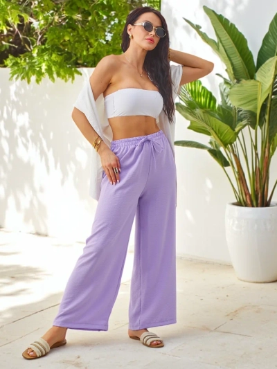 Royalfashion Широки дамски панталони с еластичен колан