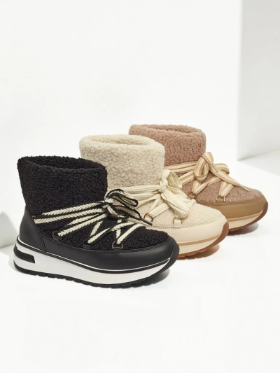 Дамски боти тип снегоходки с пух Verruna