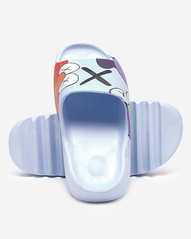 OUTLET Сини дамски джапанки Elmino - Обувки