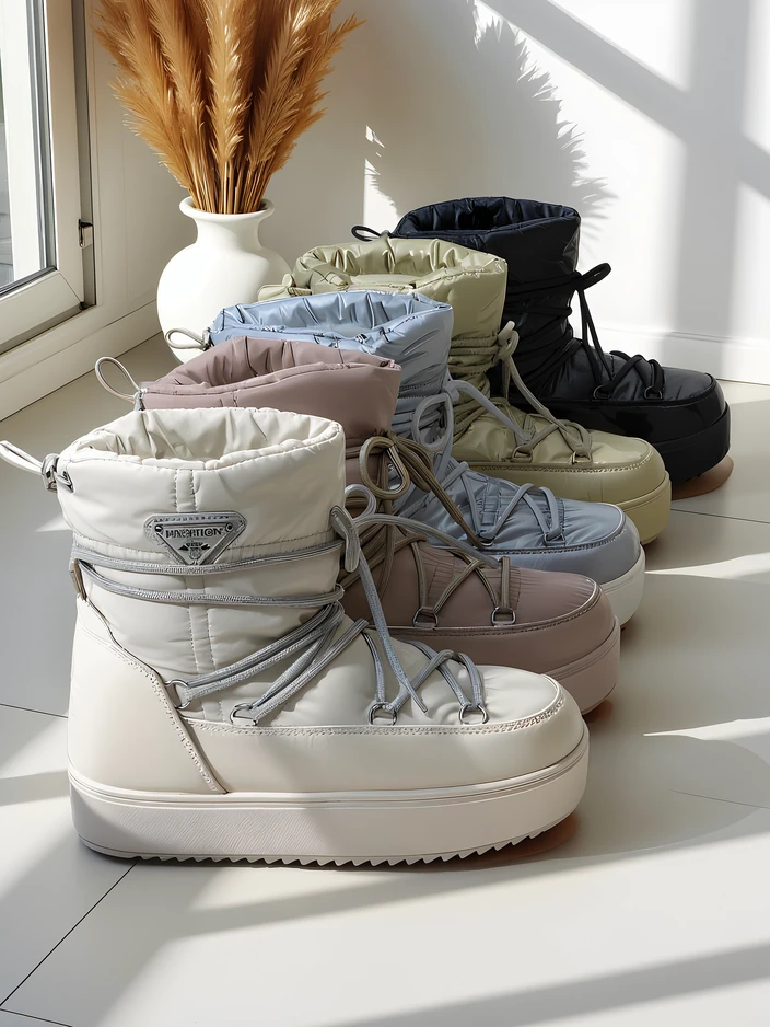 Разпространен стил за жени на Шамари Роялфешън снежни ботуши Copese