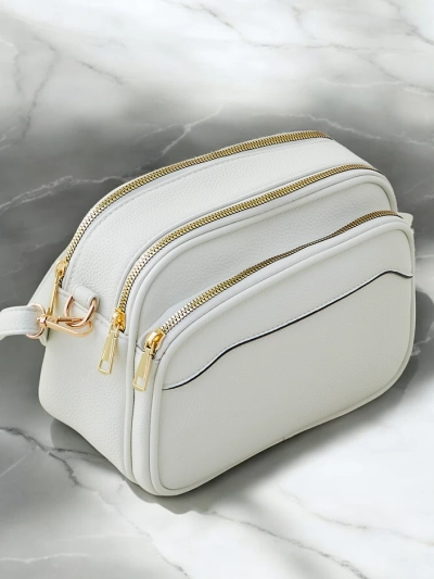 Royalfashion Овална малка дамска чанта, изработена от еко-кожа