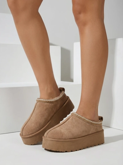 Royalfashion Дамски къси ботуши Zommy a'la snow boots