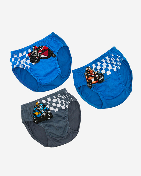 Royalfashion Цветни гащички за момчета 3/пак