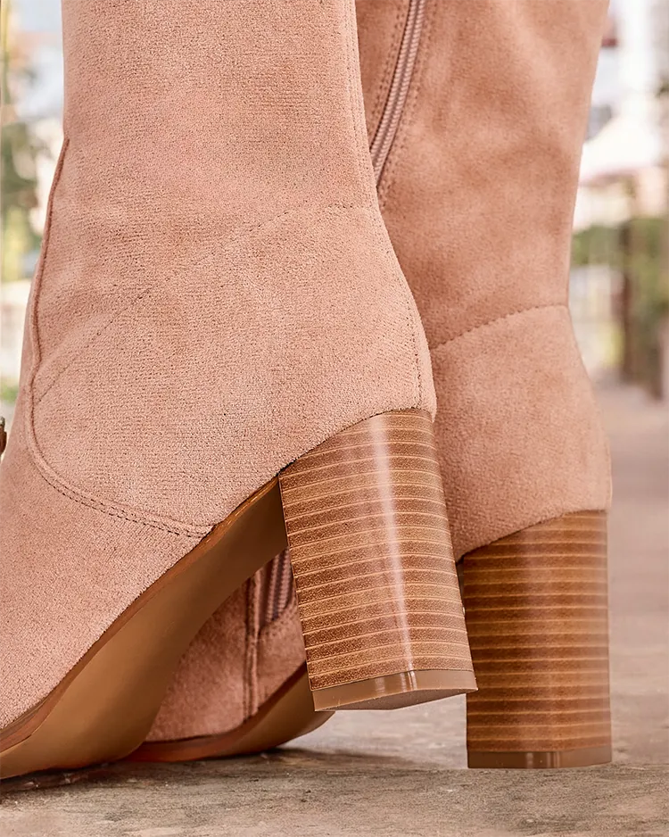 Дамски ботуши до бедрата Royalfashion Vecce