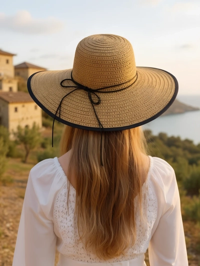 Royalfashion Дамска сламена шапка Fiora