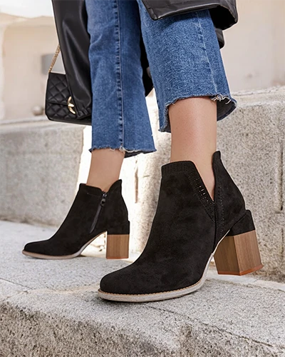 Дамски глезенки Royalfashion на ток Vettot