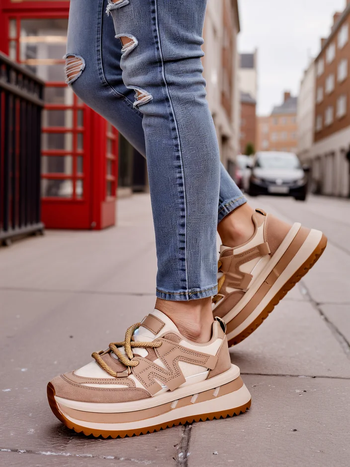 Royalfashion дамски платформи спортни маратонки Eviger