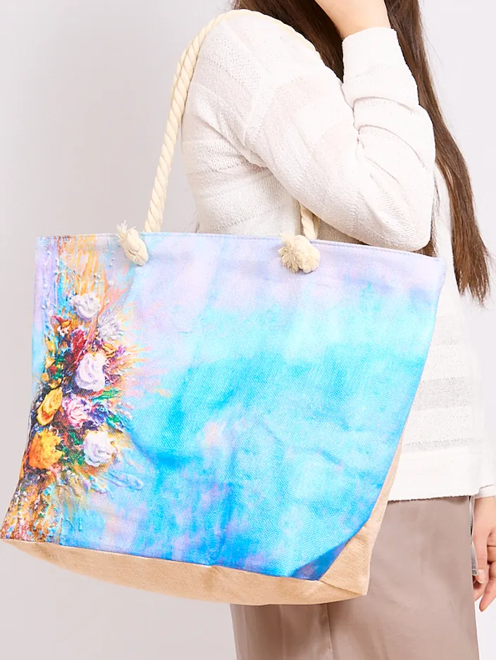 Royalfashion Голяма текстилна чанта с печат