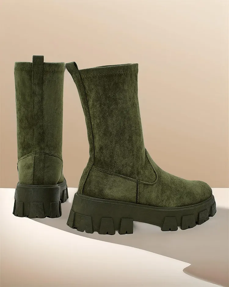 Дамски платформени ботуши Royalfashion Firo