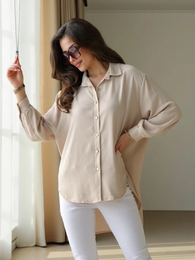 Royalfashion Дълга дамска риза сoversize