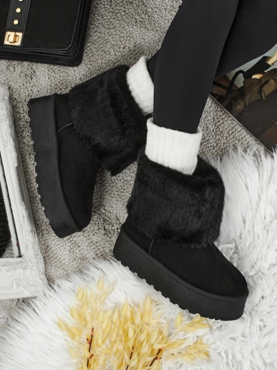 Дамски ботуши тип снегоходки с пухкава подплата Irelle