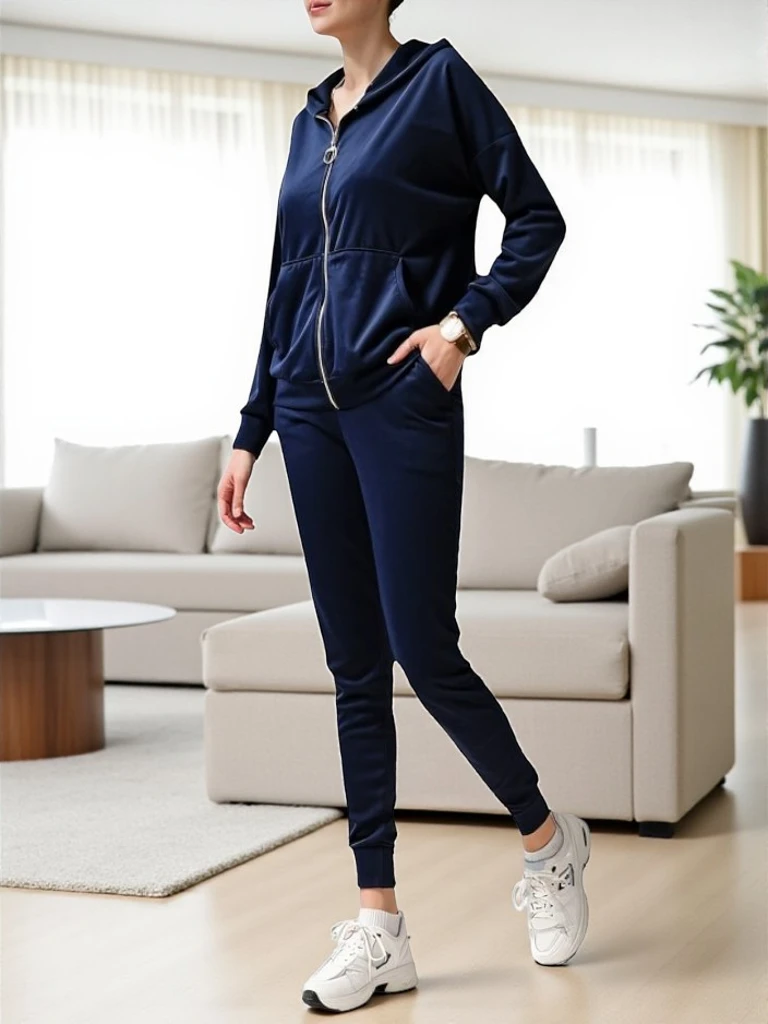 Royalfashion Женски комплект от велур