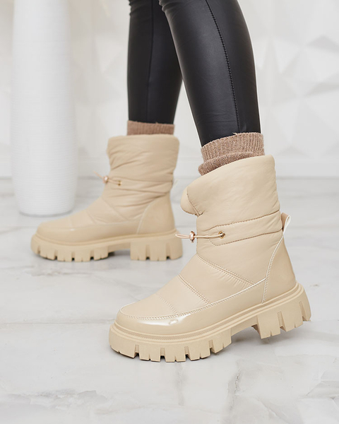 Royalfashion Дамски ботуши за сняг с приплъзване в бежово Sadella