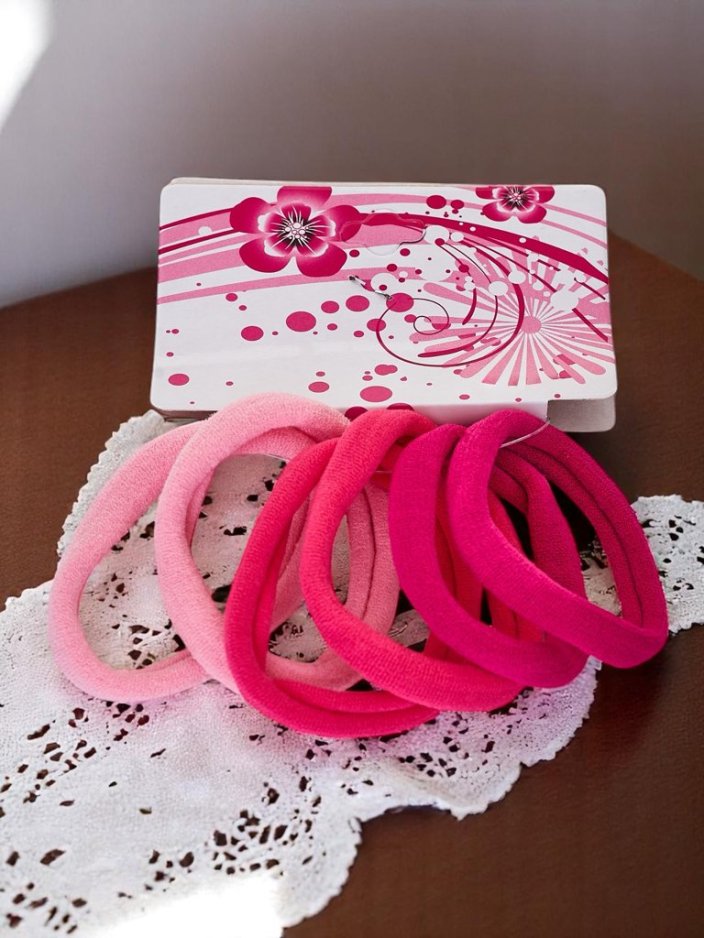 Royalfashion Комплект от 6 цветни ластика за коса Colora