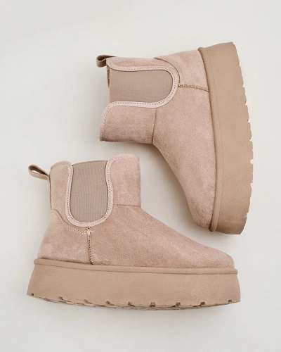 Royalfashion Дамски къси ботуши Nomas a'la snow boots