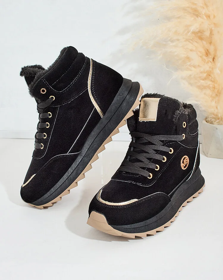 Royalfashion Затоплени дамски маратонки с кожа Casill