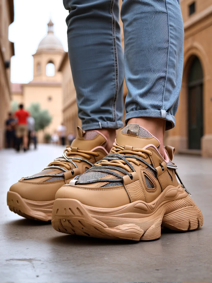 Royalfashion Дамски маратонки на дебела подметка Reterri