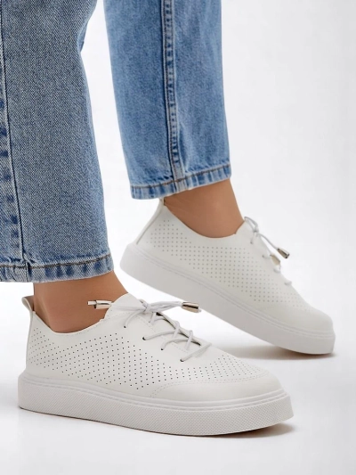 Royalfashion Жени перфорани спортни обувки с връзки Vaned