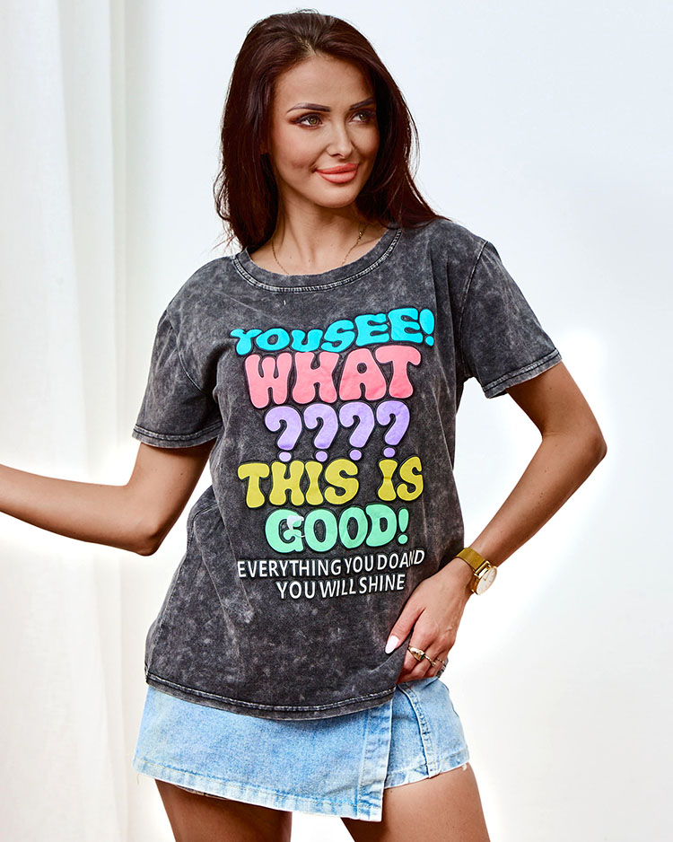 Royalfashion Дамска тениска с щампа