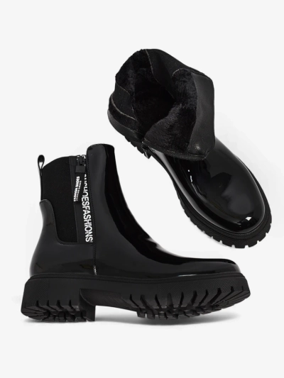 Дамски лакирани боти Somaliane