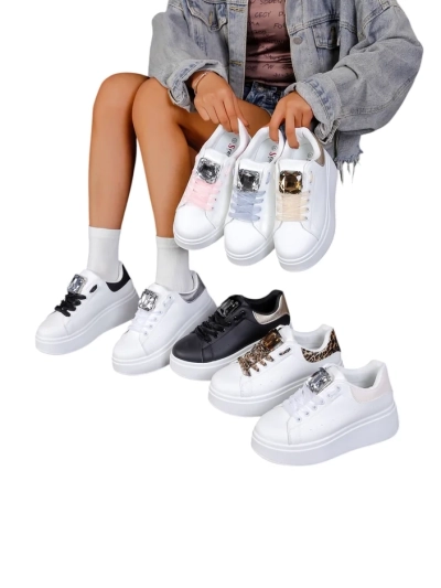 Royalfashion дамски спортни маратонки на платформа Safirrat