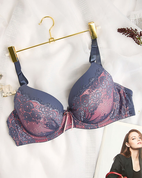 Royalfashion Дамски сутиен, украсен с дантела