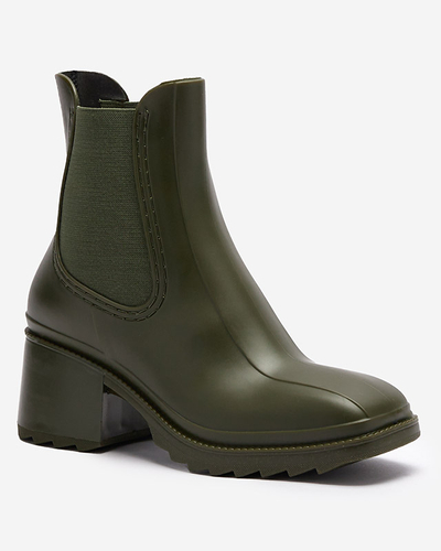 Тъмнозелени дамски ботуши Caldala- Footwear