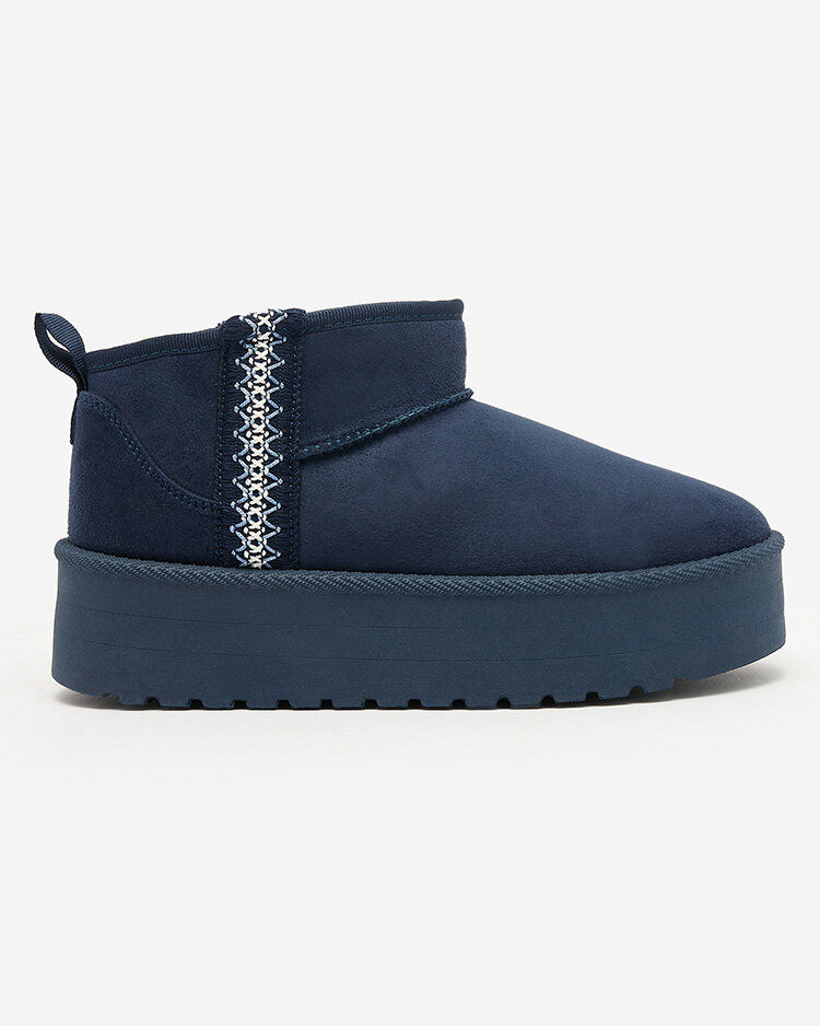 Royalfashion Светлокафяви дамски обувки a'la ботуши за сняг с орнамент Parisela