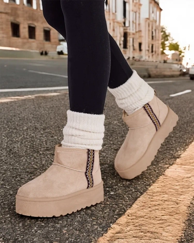 Royalfashion Къси снежни ботуши за жени Haluzi