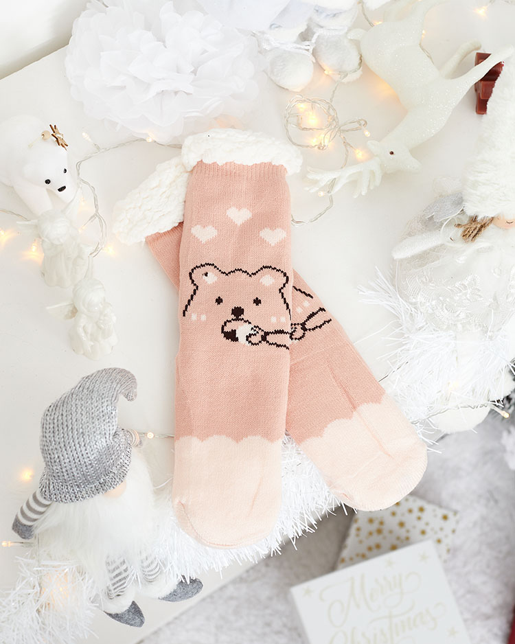 Royalfashion Дамски зимни чорапи с коледна шарка