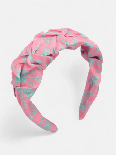 Royalfashion Лента за коса с драперия и принт