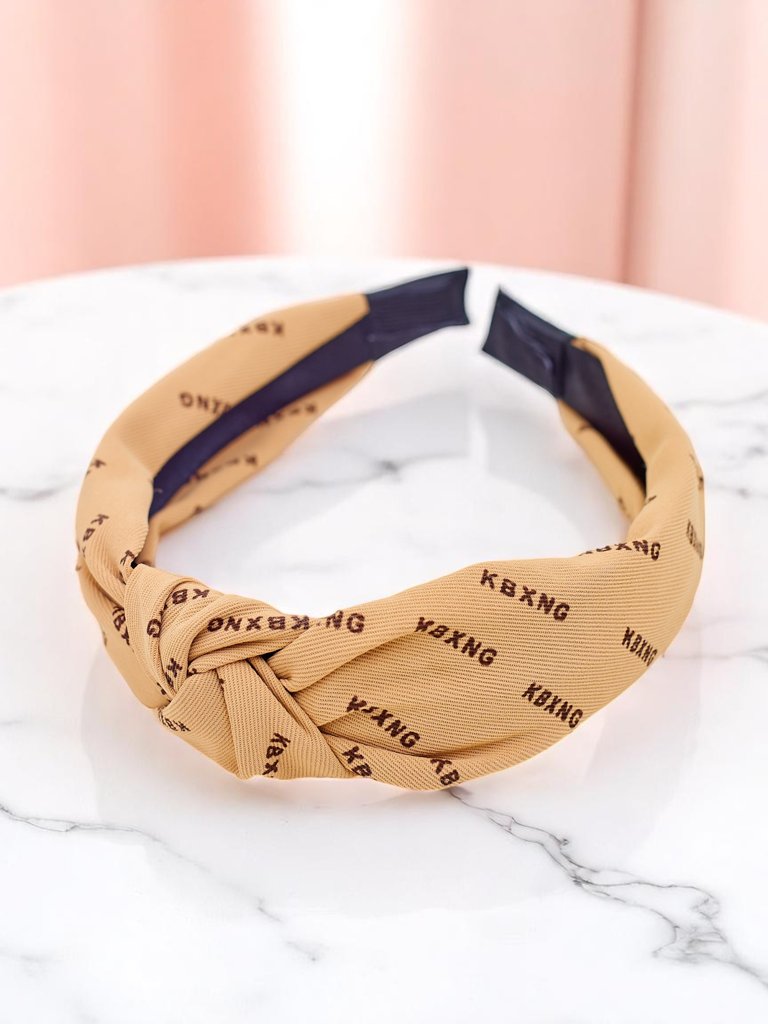 Royalfashion Плетена диадема с шарка Графит Boom