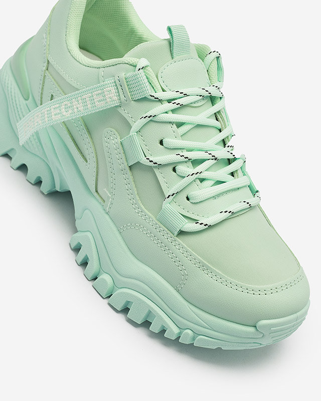 Спортни дамски маратонки в ментов цвят Evilpo- Footwear