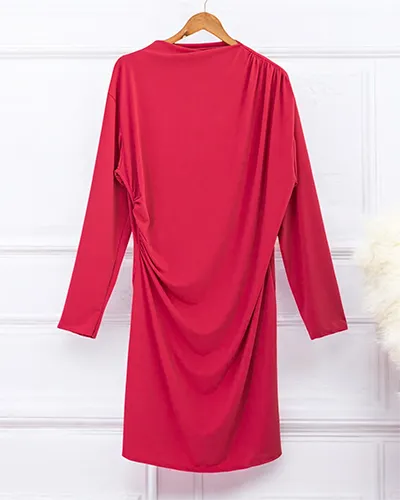 Дамска платнена рокля от Royalfashion