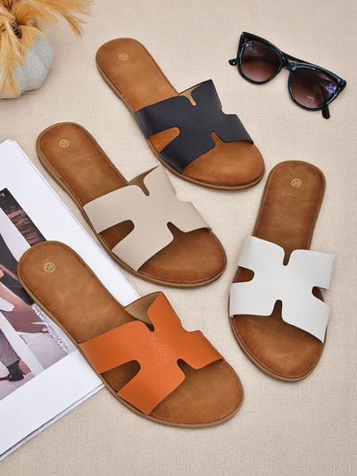 Royalfashion Дамски чехли с равна подметка Ежедневен стил